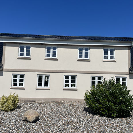 Et smuk hus med ny renoveret facade 