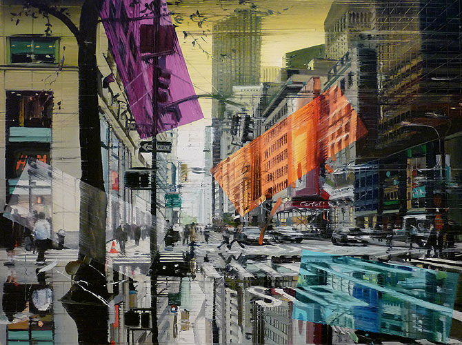 One way , 75 x 100 cm
