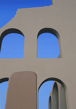 Maxentius basilika I, olja på duk