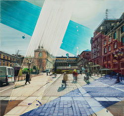 Paris triangle, 70 x 75 cm