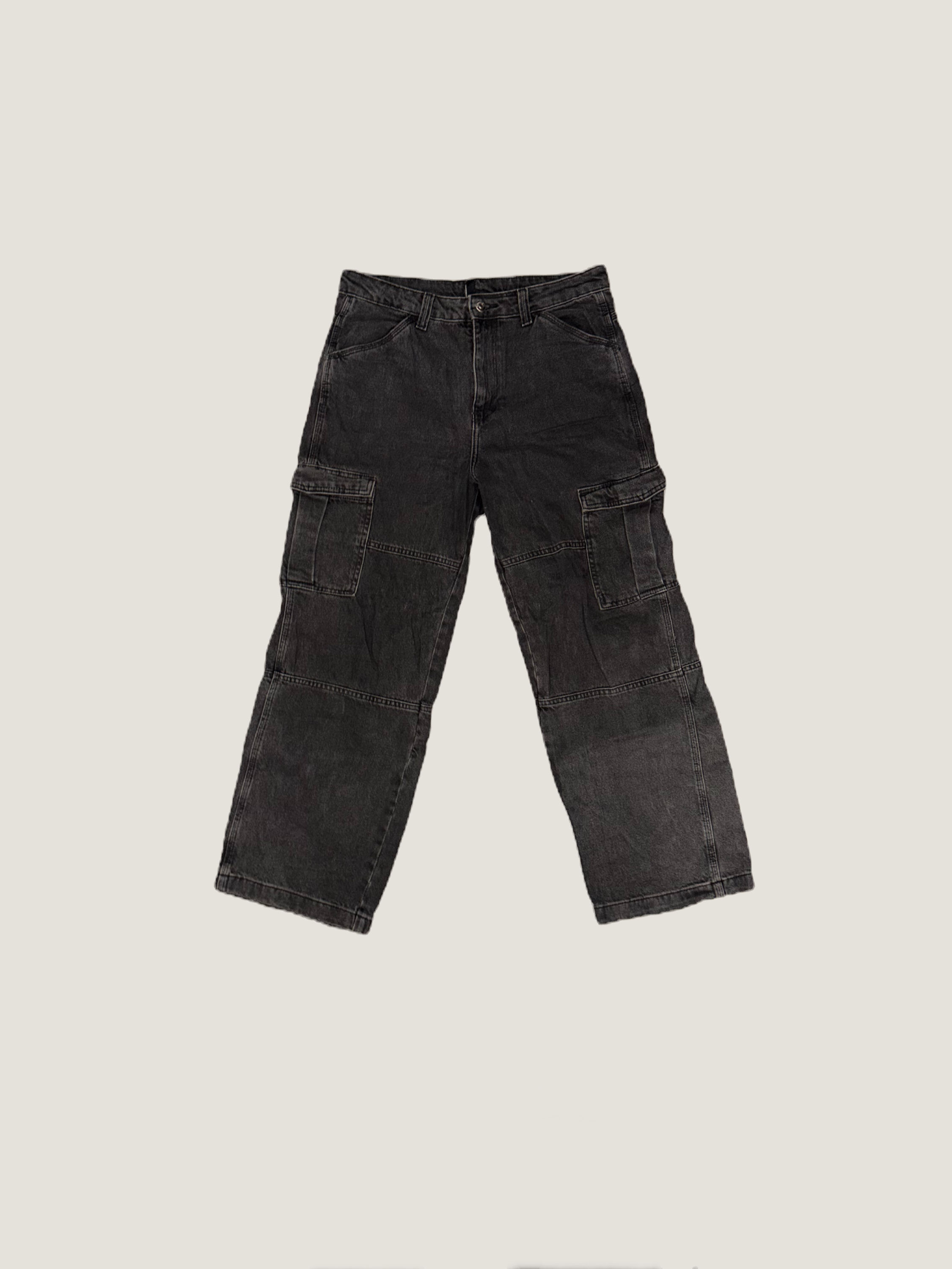 H&M Loose Cargo Jeans – Black