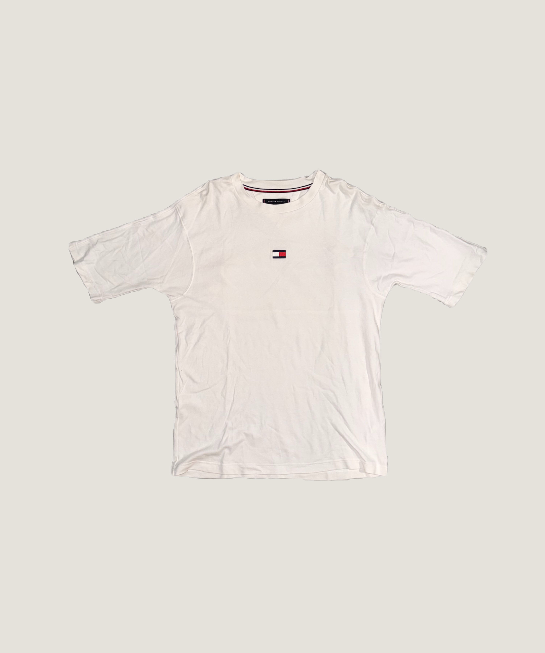 Tommy Hilfiger White Flag Crew Neck T-Shirt
