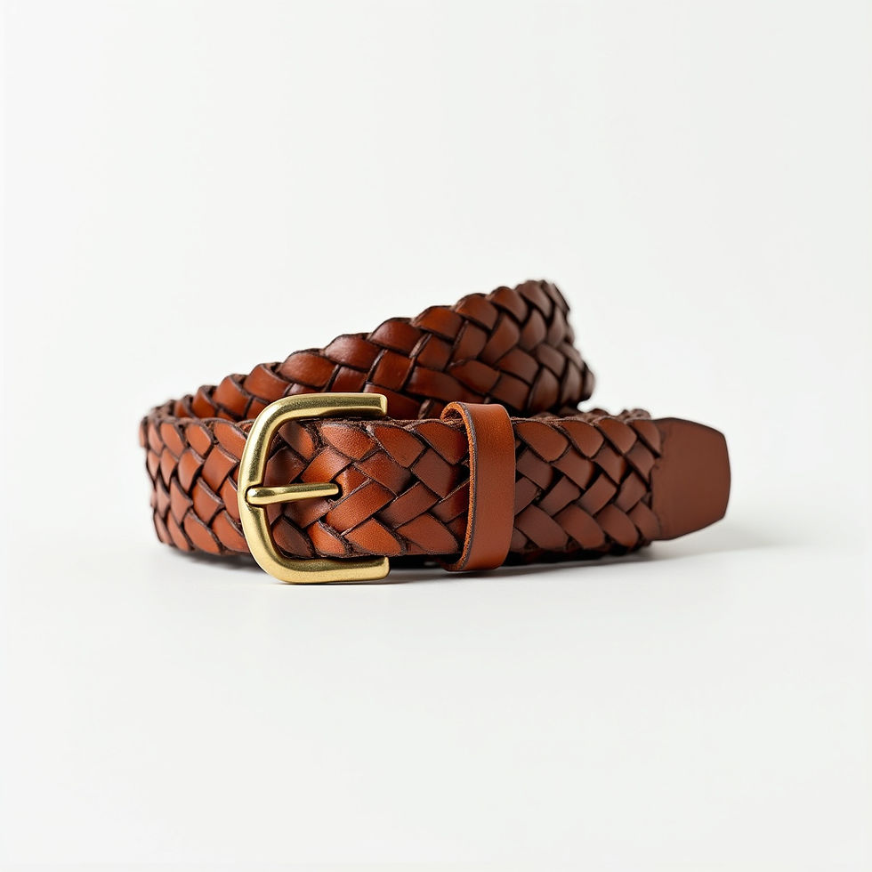 Woven Leather Belt