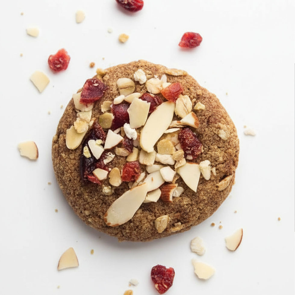 Ragi Cranberry Almond Jaggery Cookies