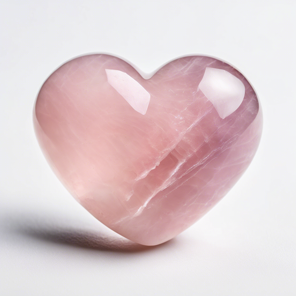 Rose Quartz Heart Stone
