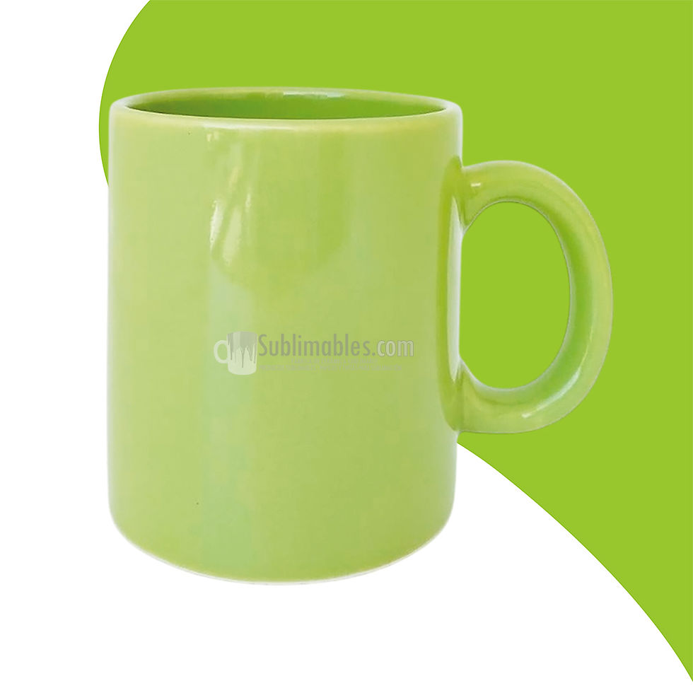Miniatura: TAZA CERÁMICA NACIONAL RECTA SUBLIMABLE COLOR