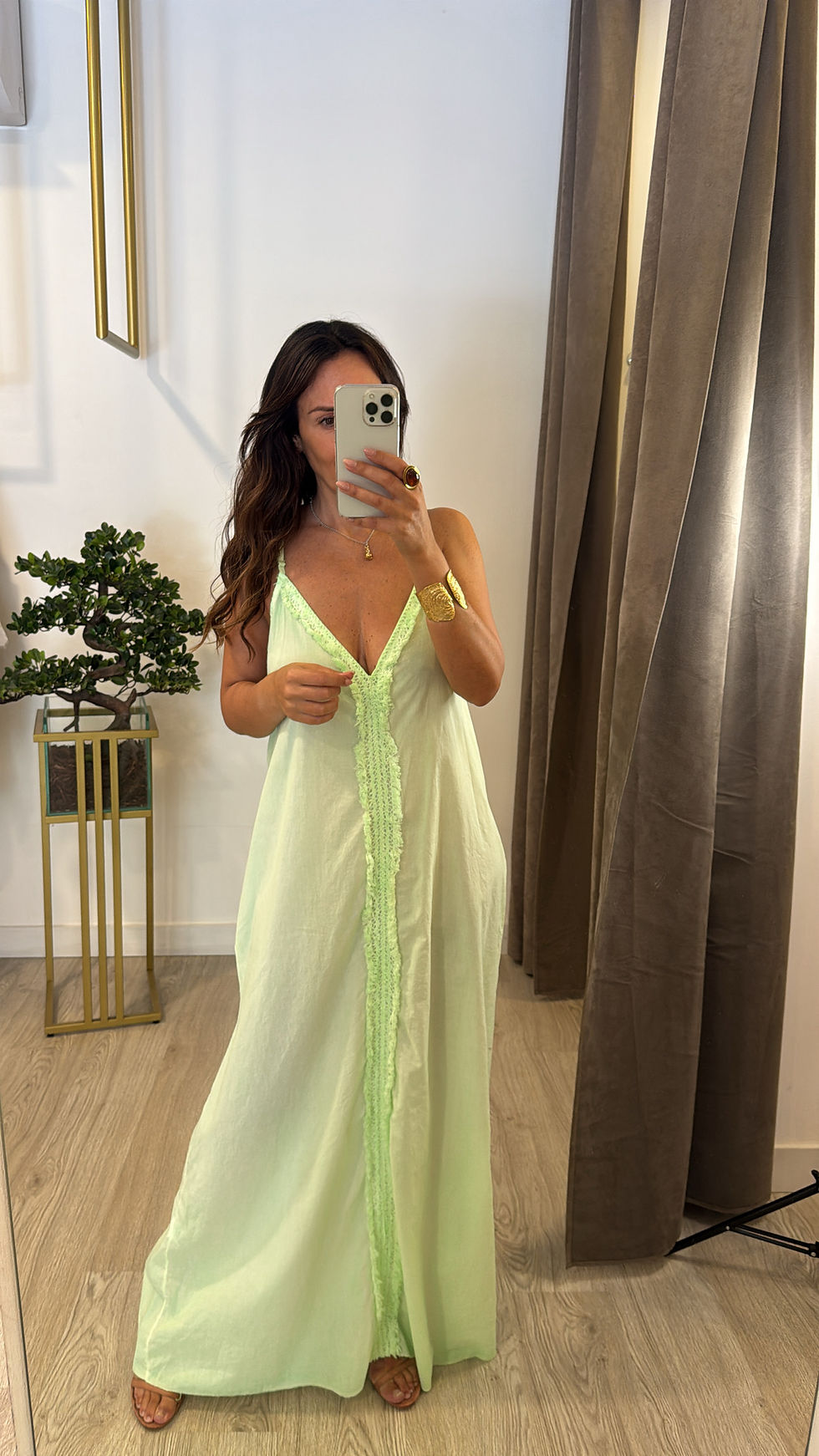 Miniatura: Vestido comprido de praia 