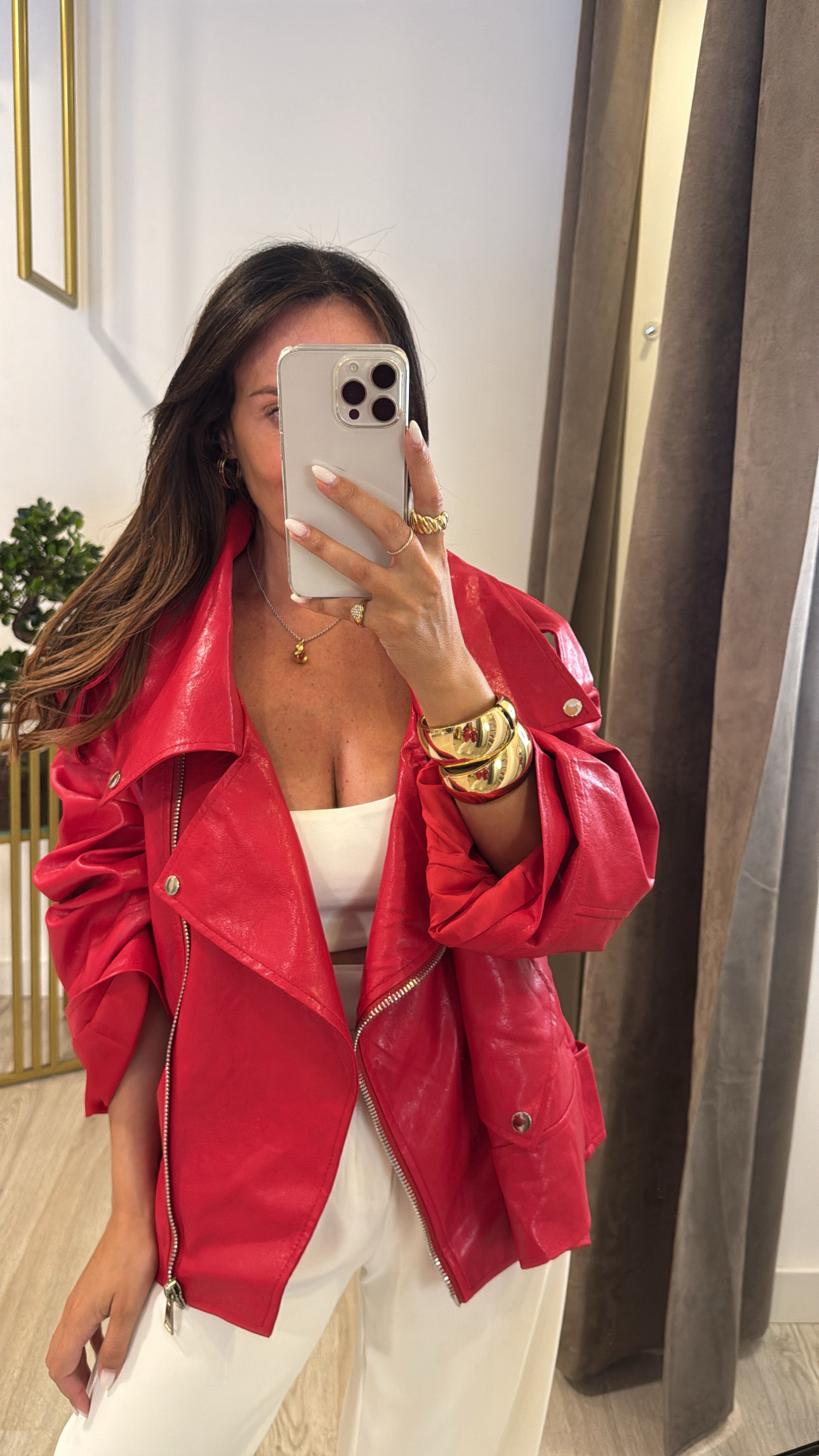 Biker vermelha 