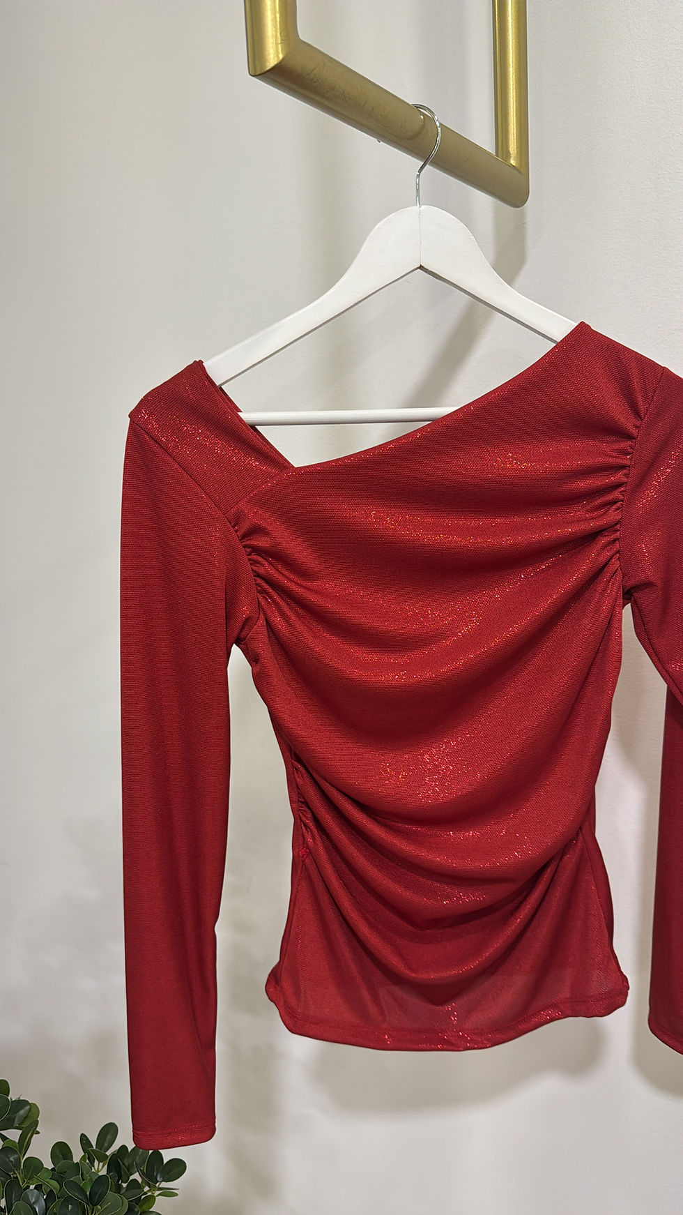 Miniatura: Camisola com drapeado e brilho 