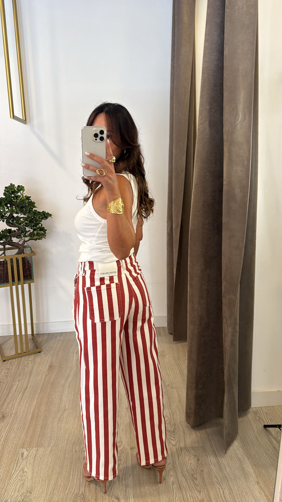 Thumbnail: Jeans de riscas Queen Hearts 