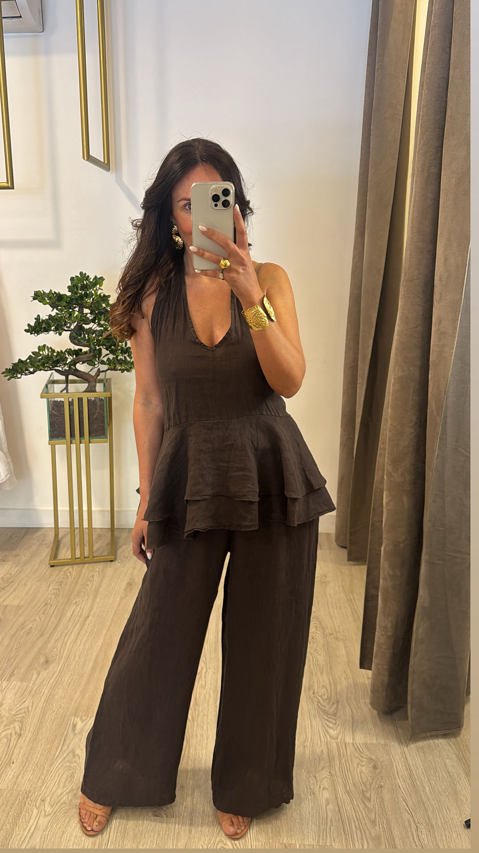 Miniatura: Conjunto 100% linho ( duas cores)