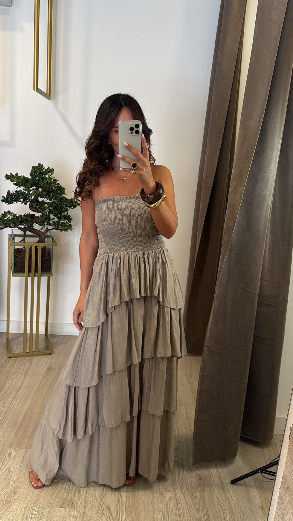 Miniatura: Vestido de folhos( várias cores)