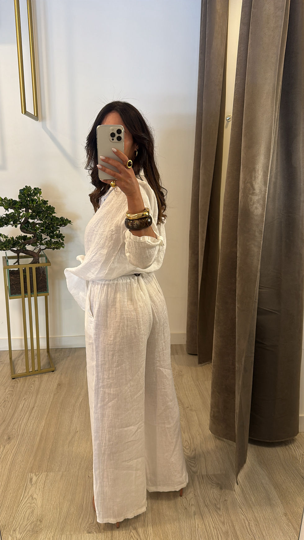 Miniatura: Conjunto 100% linho ( várias cores)