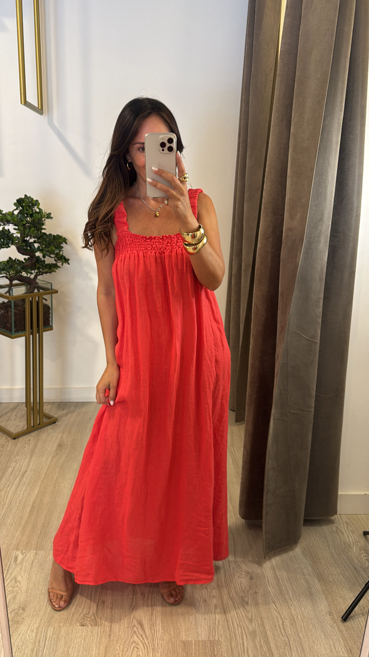 Vestido 100% linho (duas cores)