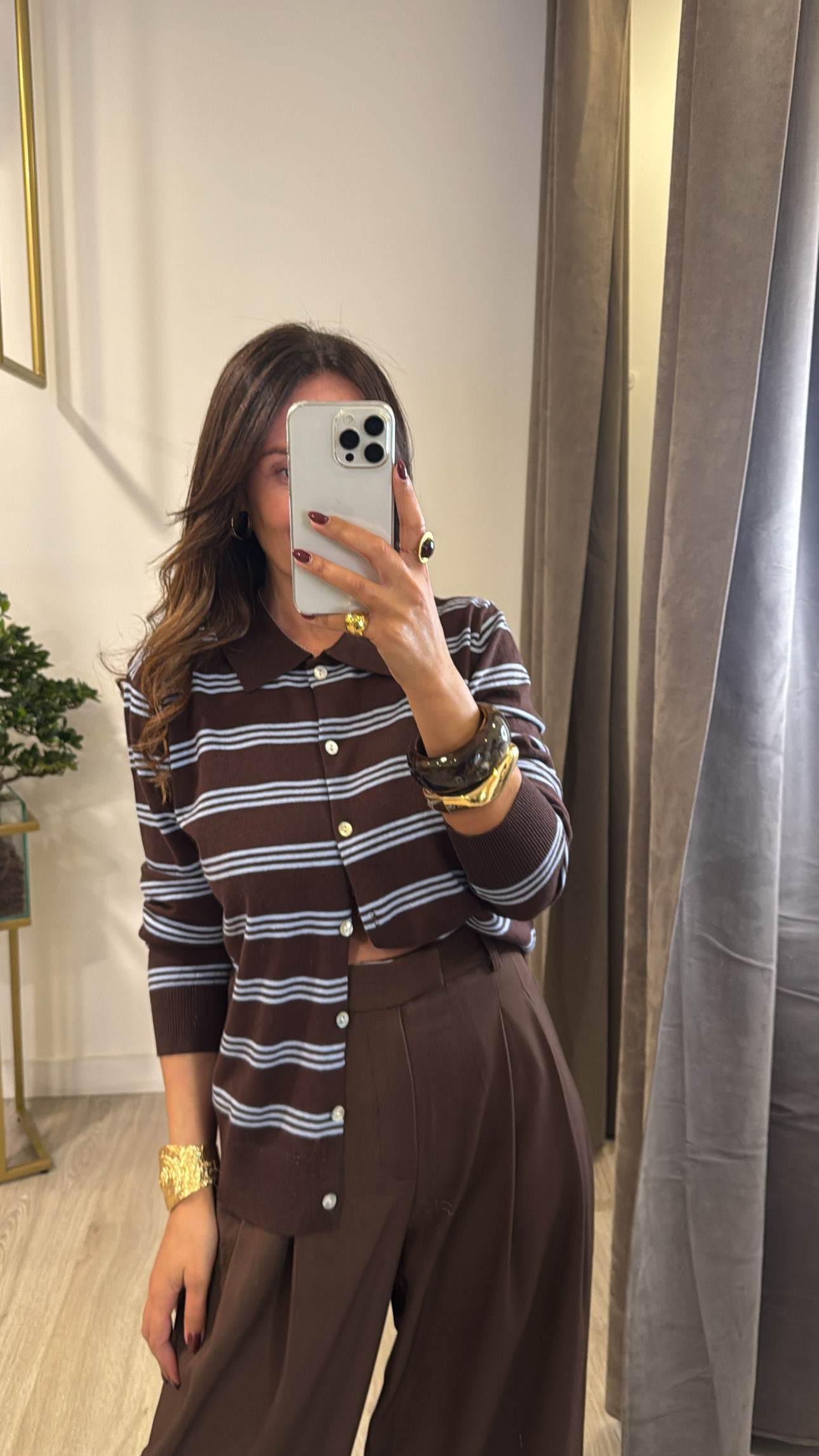 Casaco em malha(duas cores)