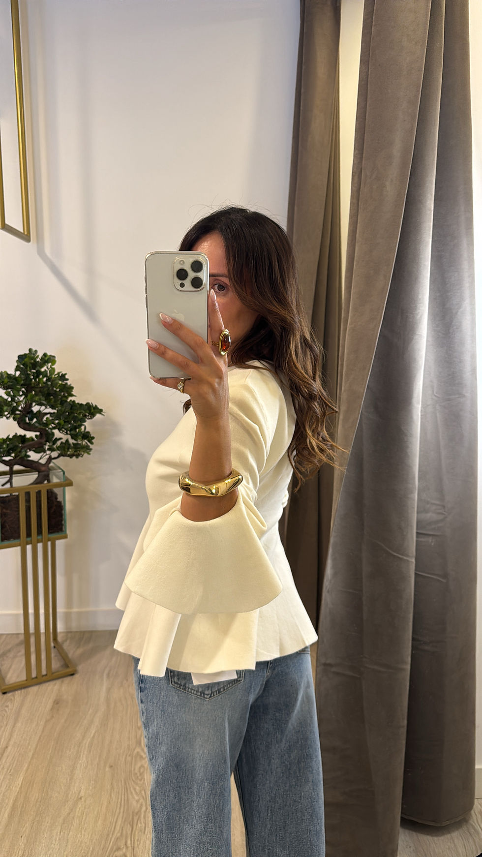 Miniatura: Camisola de malha com ombreiras ( mais cores)