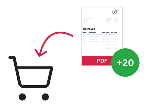 Schritt für Schritt Anleitung für die Bestellung von PDF-Erweiterungen bei Rechnungshub