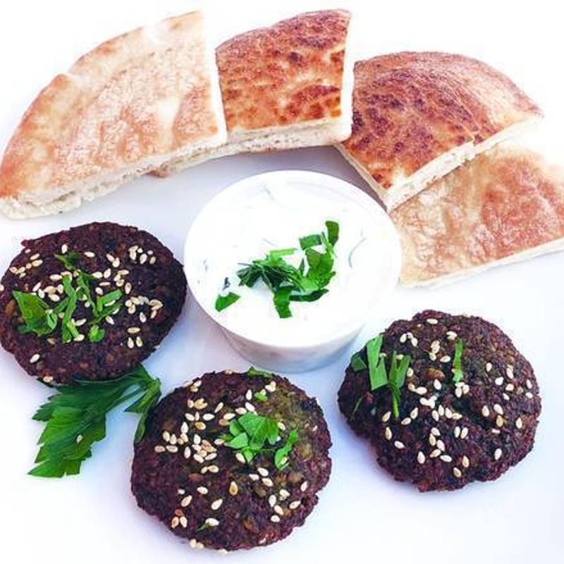 3 Falafel + Tzatziki sauce & Pita bread
