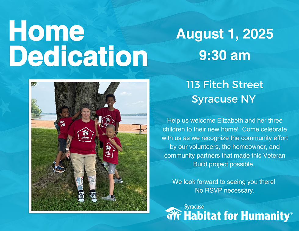 113 Fitch St. - Home Dedication