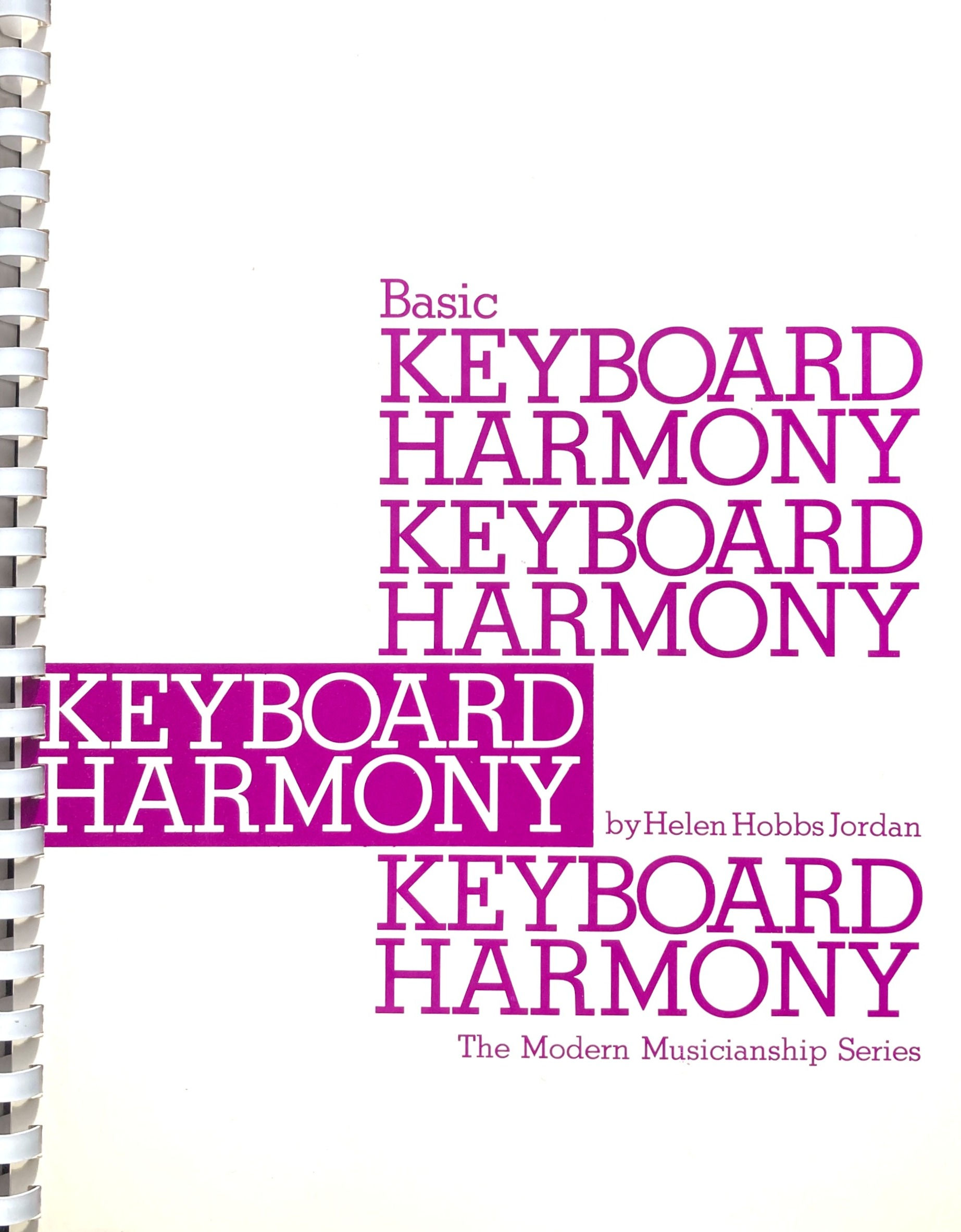 Basic Keyboard Harmony Book - Helen Hobbs Jordan Online Book Shop