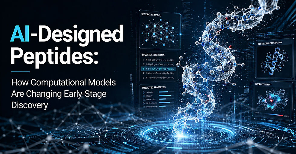 AI-Designed Peptides: How Computational Models Are Changing Early-Stage Discovery