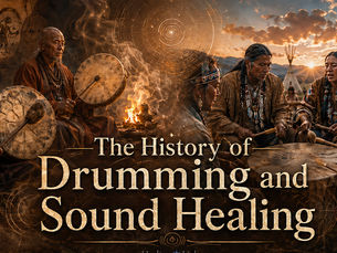 American Indians drumming