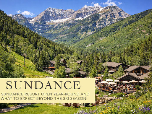 Scene of Sundance resort open year-round in the summer