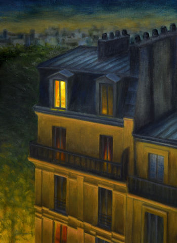 Sleepless in Boulevard Barbés Oil Paintings | Joel Simon