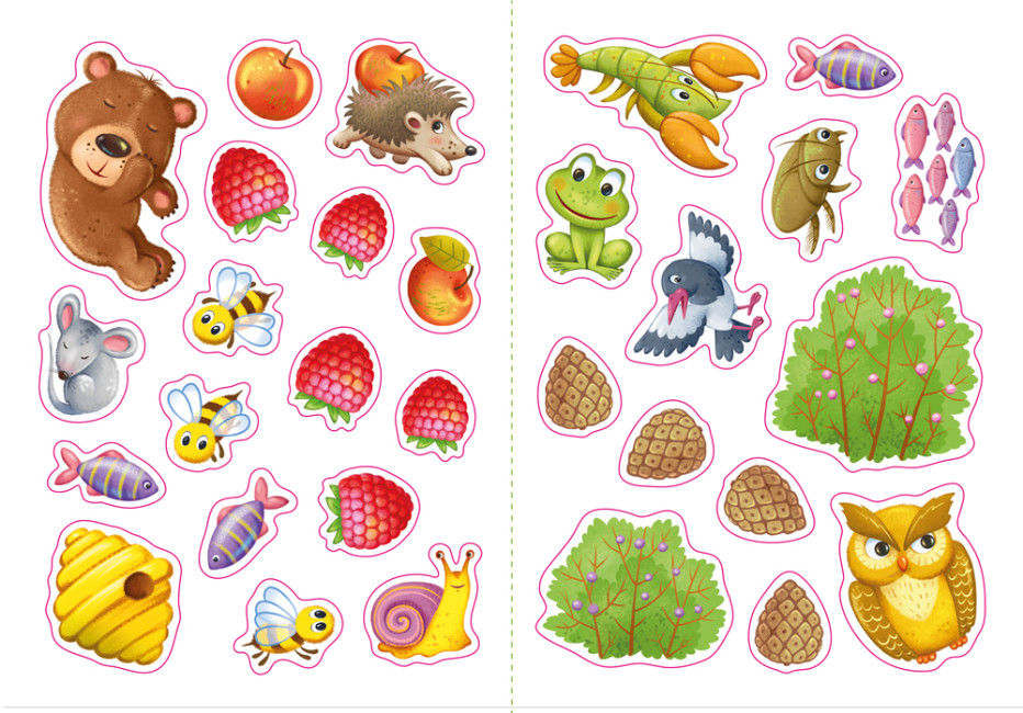 Ведмедик. Створюй історії з наліпками