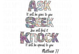 Matthew 7:7