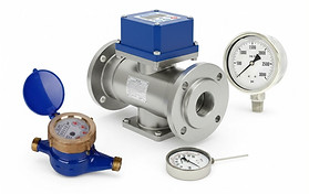 Industrial measuring instruments including flow meters, water meters, and pressure gauges in Kuwait