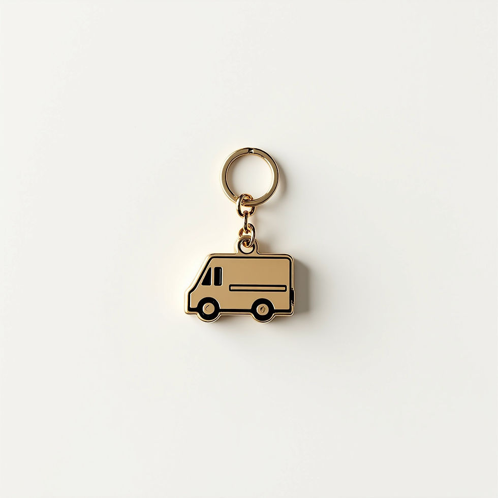 Food Truck Charm Keychain