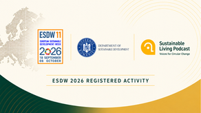 The Department of Sustainable Development and Sustainable Living Podcast announce a series of interviews on the 2030 Agenda during European Sustainable Development Week