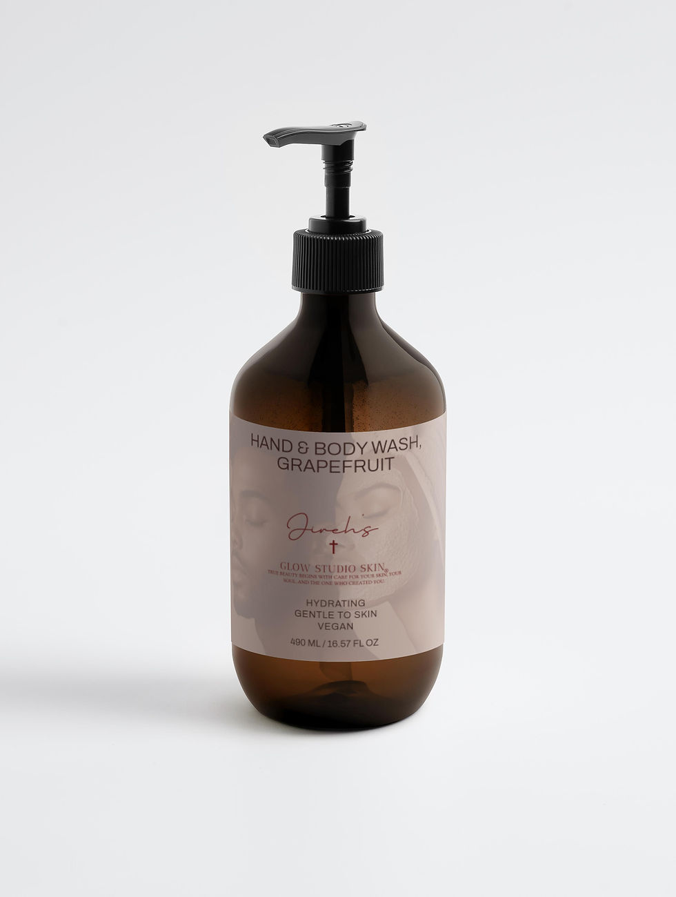 Refreshing grapefruit body wash with hydrating betaine and blueberry extract – gentle daily cleanser for soft, nourished skin