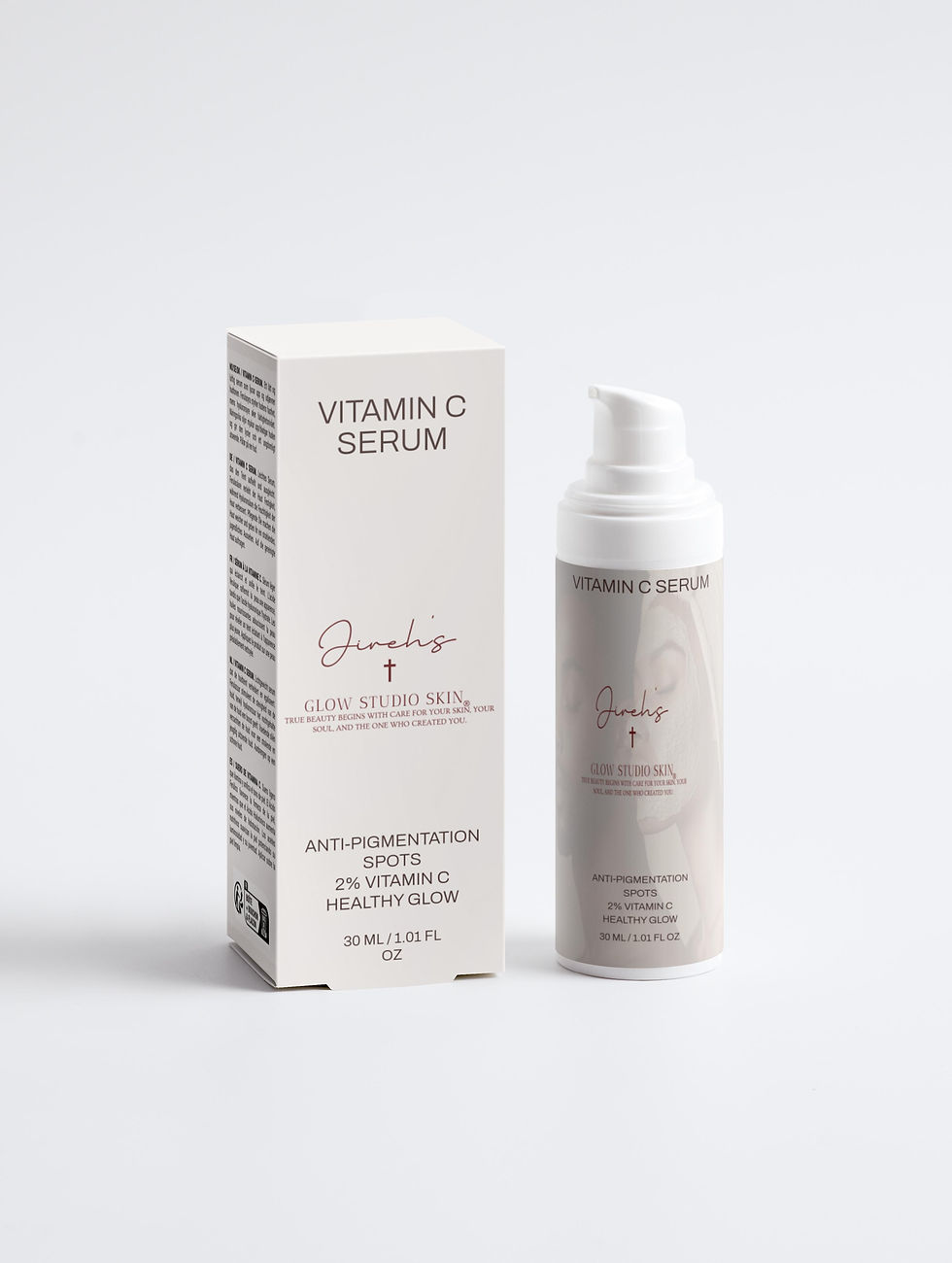 Jireh's Glow Studio Skin Vitamin C Energising Booster – brightening serum for radiant, healthy skin