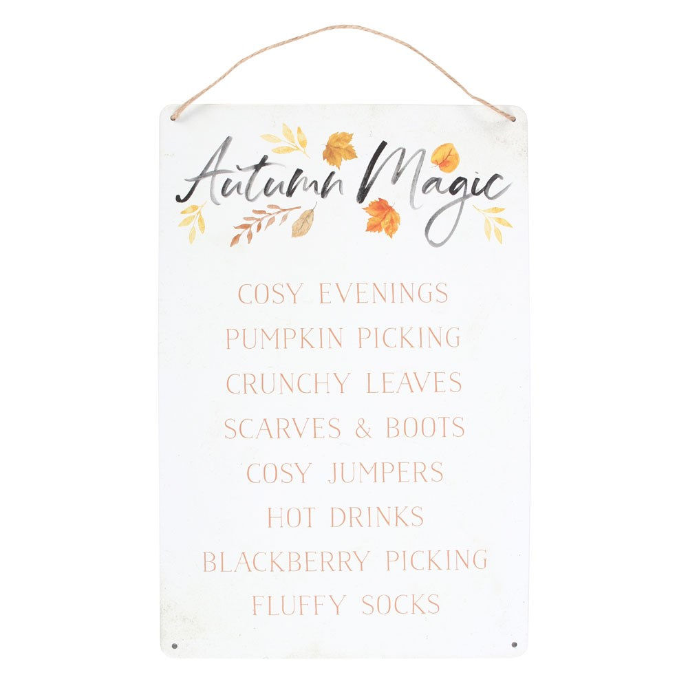 Autumn Metal Hanging Sign