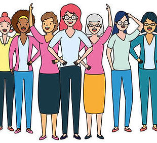 157671474-diversité-femmes-personnages-groupe-de-personnes-sur-fond-blanc-illustration-vec