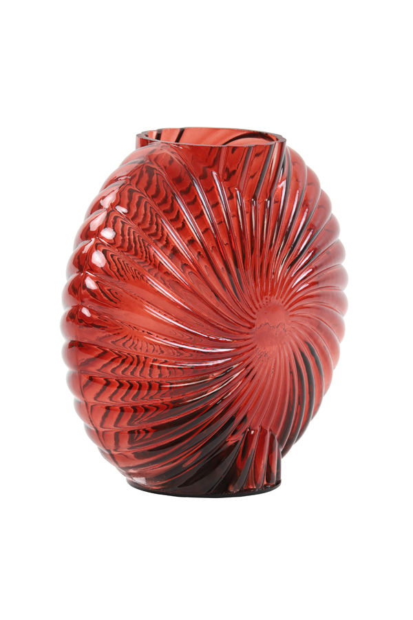 Thumbnail: Milado Glass LED Table Lamp Red 20x9x20