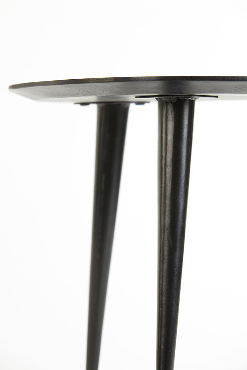 Thumbnail: CHASEY Side Table wood matt black S/2 44x44x36 plus 50x50x41