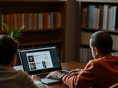 student of an online course
