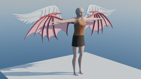 Winged Character Model