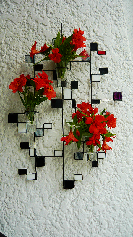 Florero de pared contemporáneo