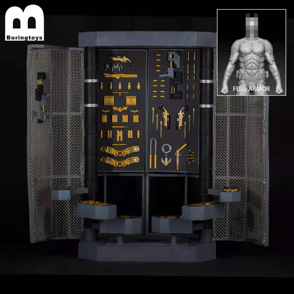 Thumbnail: [Pre-order] Boring Toys Dark Knight Accessory Pack 1/12 Scale Hall of Armor