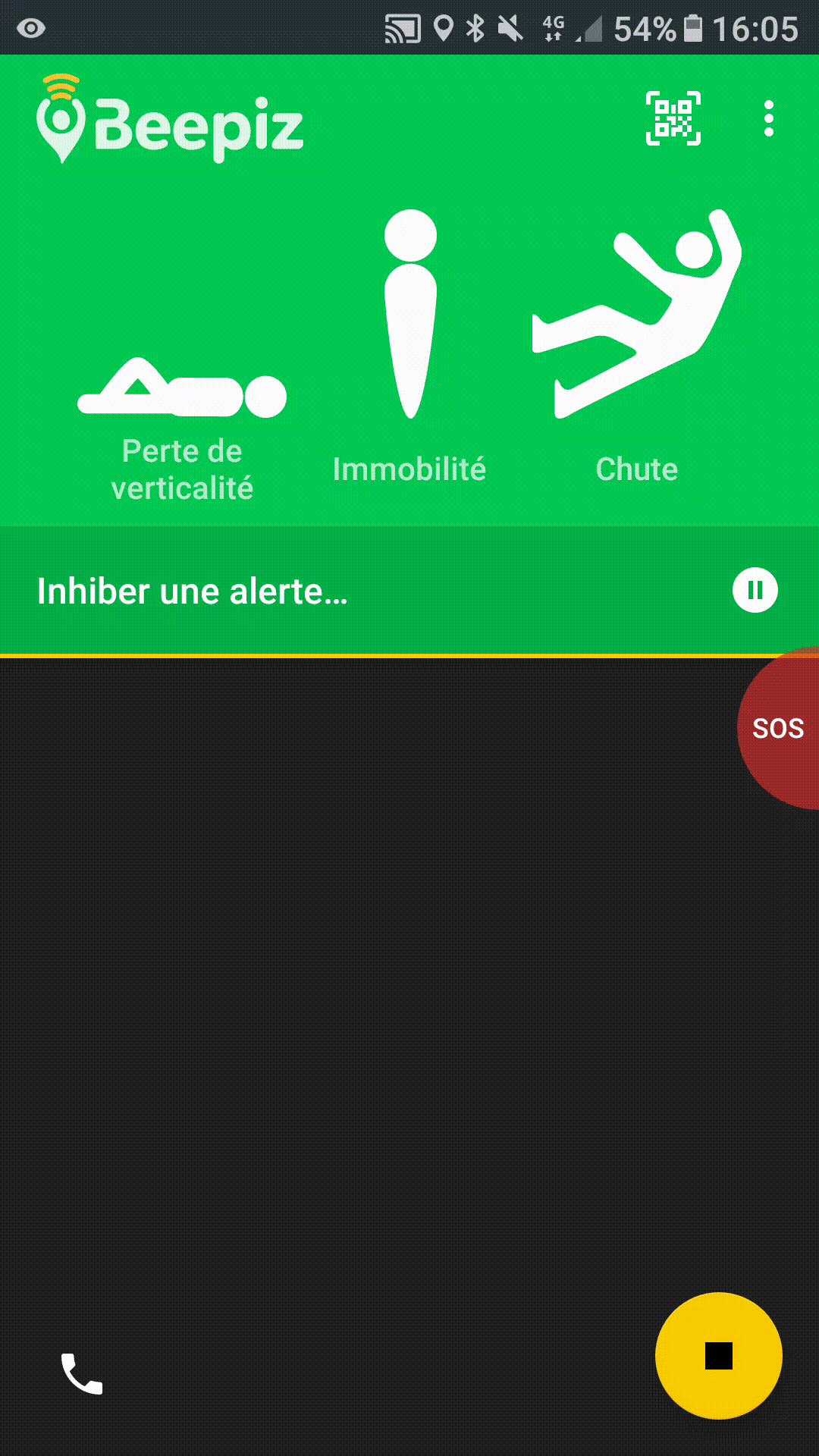 Séucité positive sur l'application DATI Beepiz