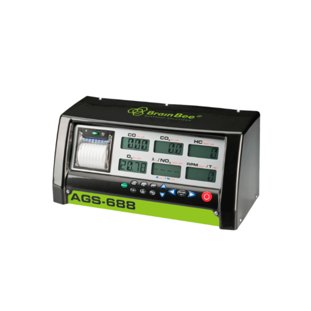 ANALIZADOR DE GASES BRAIN BEE AGS-688 BLUETOOTH USB GASOLINA Y DIÉSEL