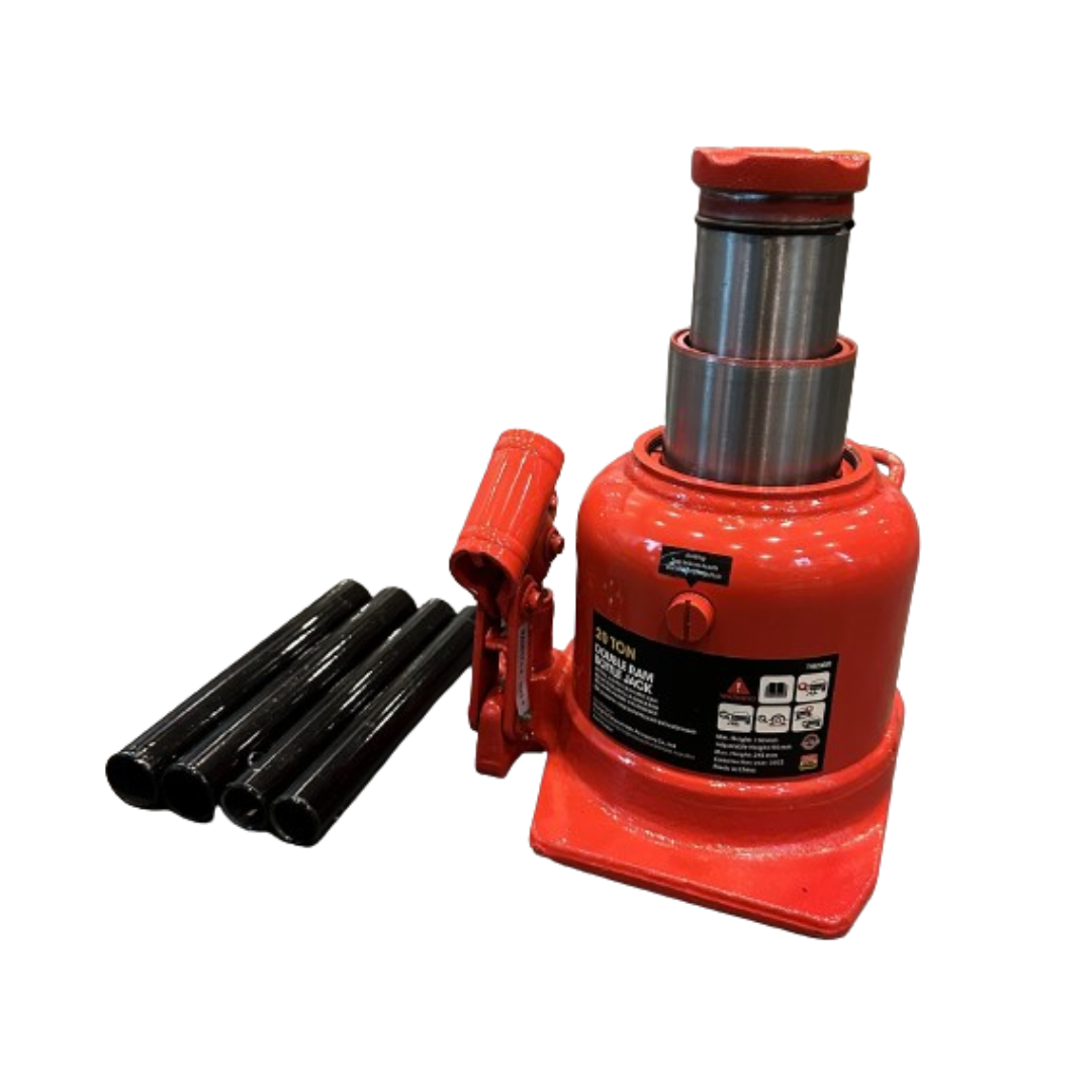 GATA DE BOTELLA DE 20 TON - DOBLE PISTON PERFIL BAJO BIG RED