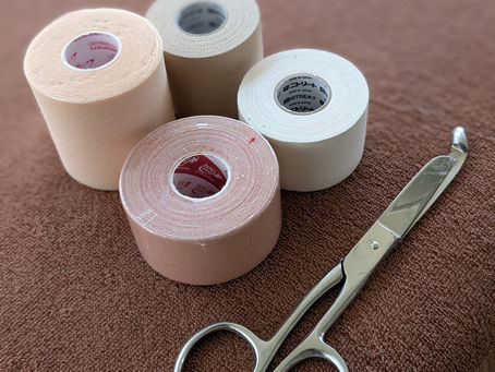 未来を守るけど見えないもの?テーピングは選手の未来を守る 心強いサポートアイテムです