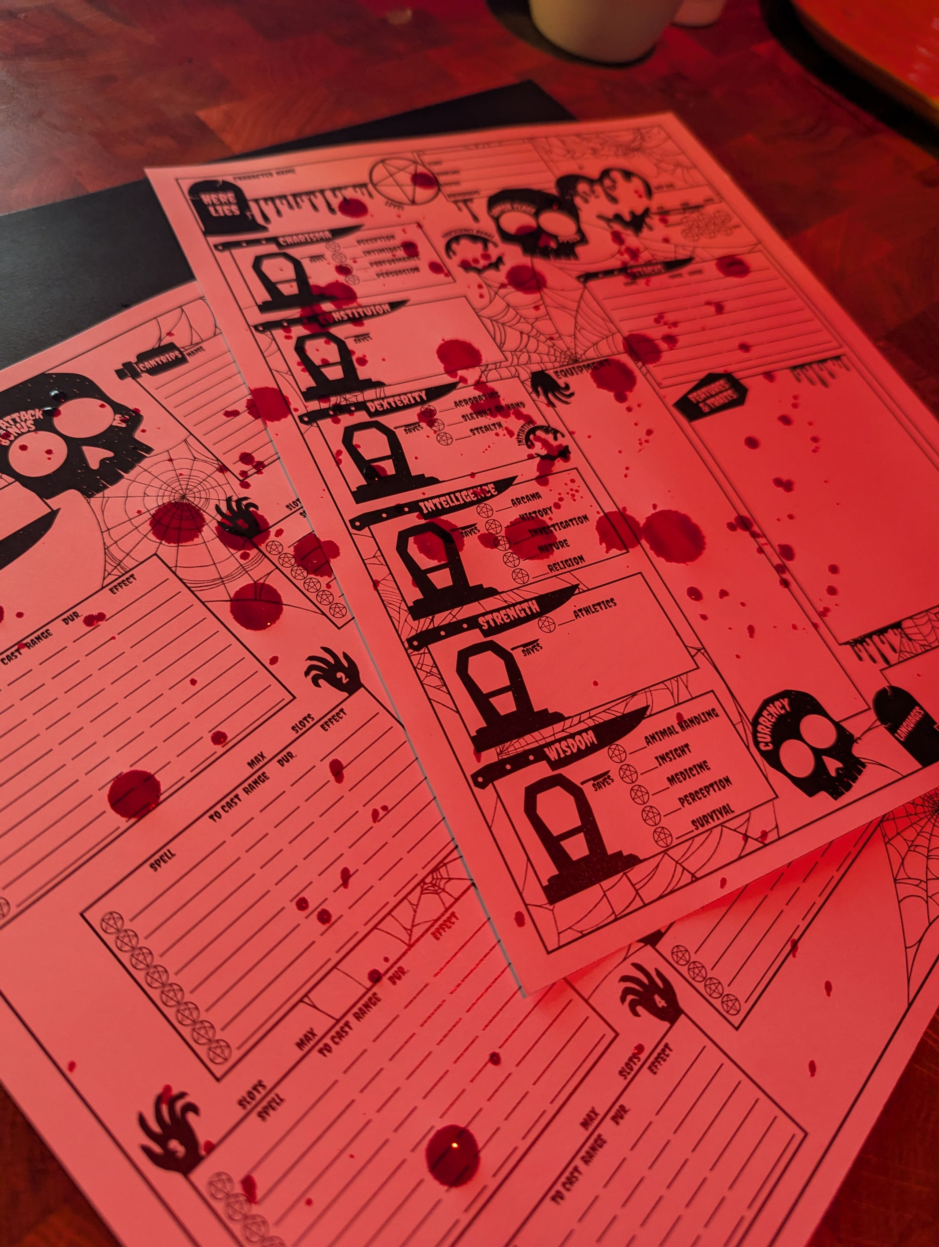 5e Halloween Character Sheet