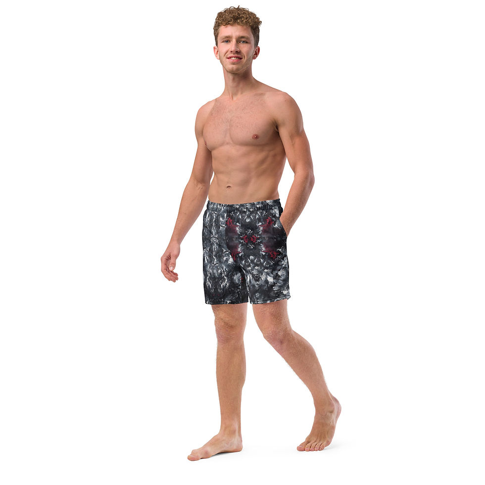 Thumbnail: Men's Recycled Swim Trunks - Suffering
