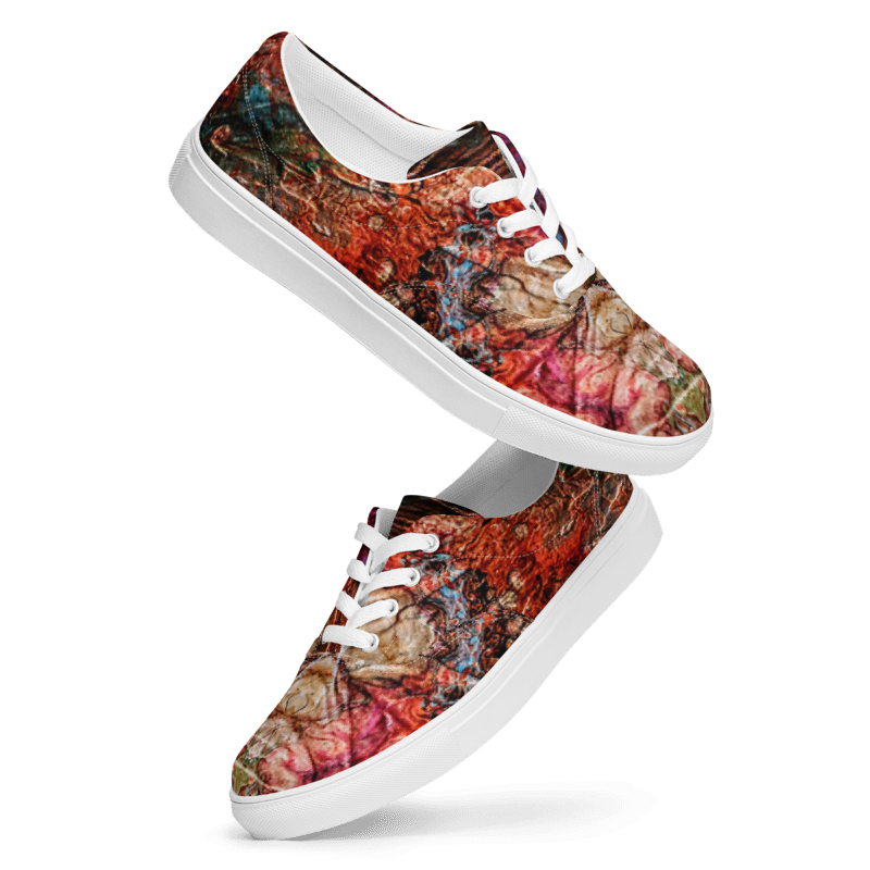 Thumbnail: Women’s lace-up canvas shoes - Autumn Jewel